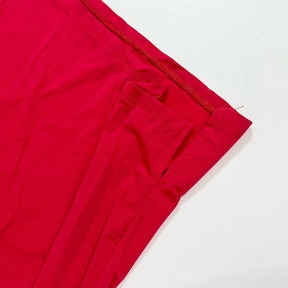 Zyia Active Muscle Tank Women's Large Red Stretch Sleeveless Crewneck Slit Tees - Picture 6 of 9